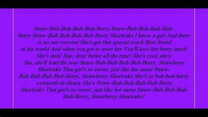 Strawberry shortcake without you lyrics