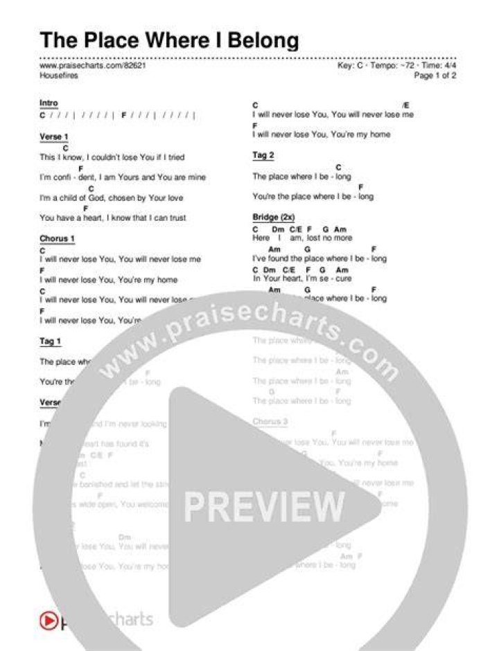 Take me to a place where i belong lyrics