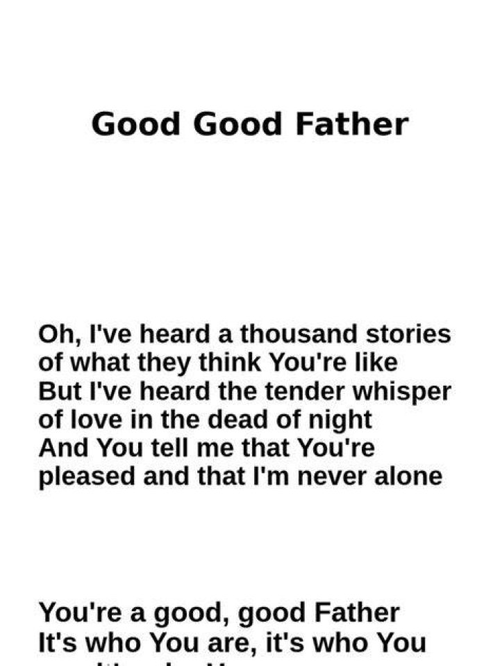 Tasha cobbs good good father lyrics