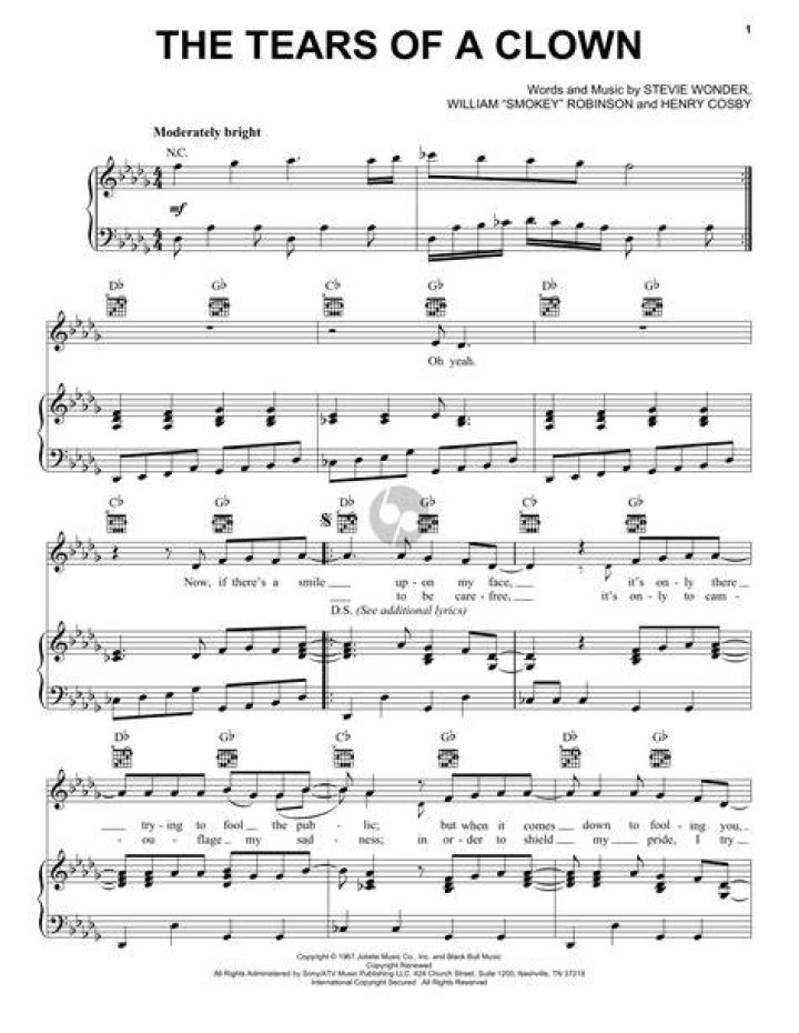 Tears of a clown lyrics