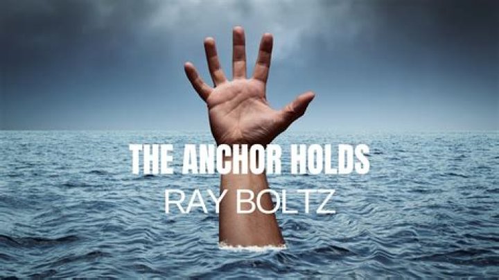 The anchor holds lyrics