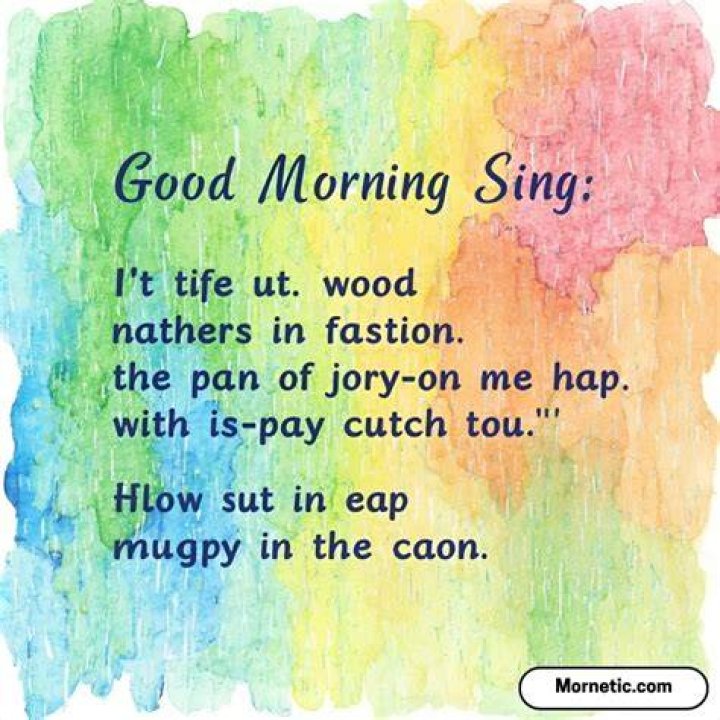 The morning rain from the sky above lyrics