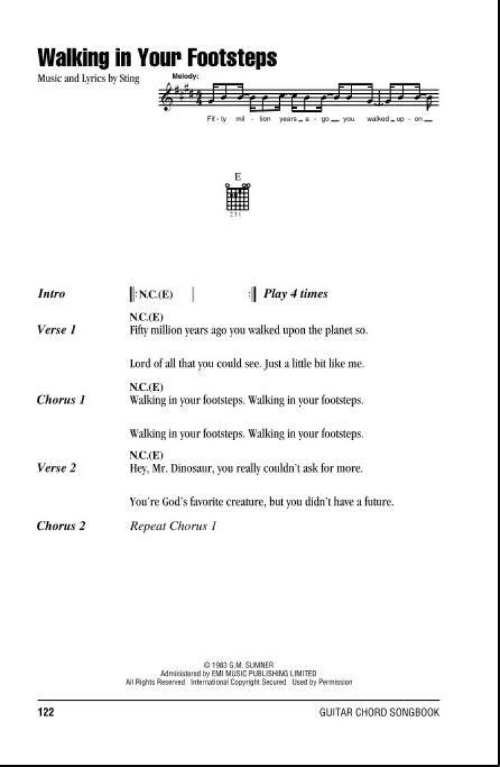 The sound of your footsteps lyrics