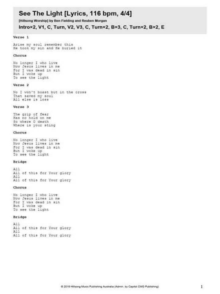 The stars will light the way for us to see lyrics