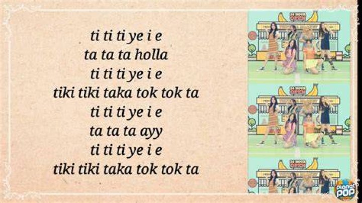Tiki taka ah ah lyrics