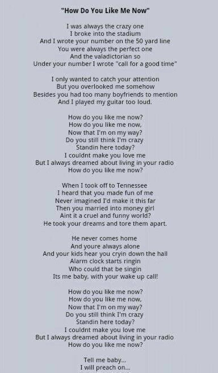 Toby Keith - How Do You Like Me Now? Lyrics Meaning