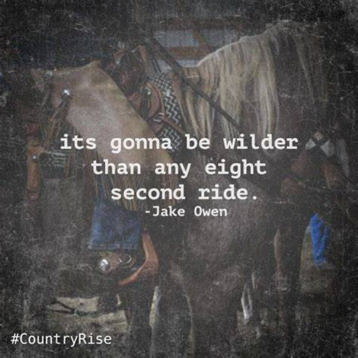 Wilder than any eight second ride lyrics