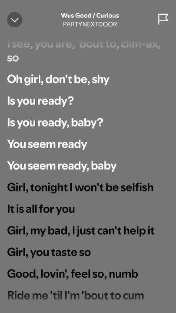Wus good curious lyrics