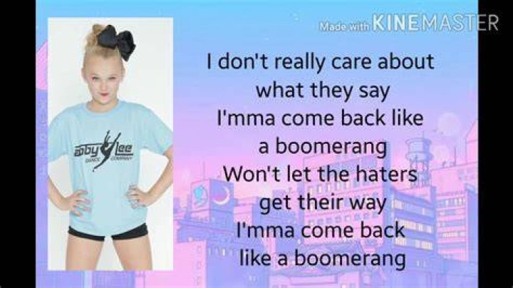 You keep coming back like a boomerang lyrics